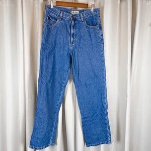 LL Bean Flannel Lined Jeans Blue Men's 33"